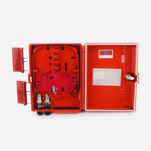 16 Port Outdoor Wall Mount Fiber Optic Splitter Box IP65 PC+ABS Plastic FDB BOX  red